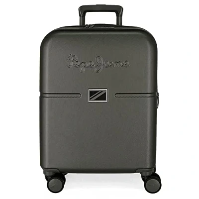 Imagen de Pepe Jeans Accent Maleta de cabina Negro 40x55x20 cms Rígida ABS Cierre TSA integrado 37L 2,74 kgs 4 Ruedas dobles Equipaje Mano
