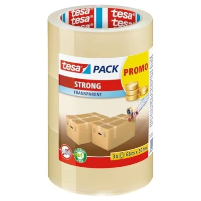 Imagen de tesapack PP STRONG 3 x 66M:50 MM TRANSPARANT