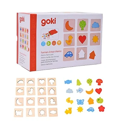 Imagen de Goki Feel a Pair Rompecabezas Juego de Memoria Madera, Multicolor, Small (56968.0)