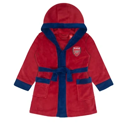 Imagen de Arsenal FC Batín con Forro Polar y Capucha para bebé Producto Oficial 0 6 Meses
