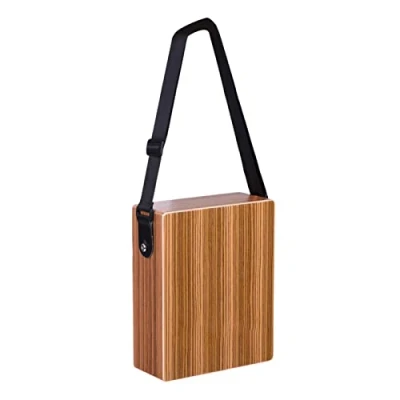 Imagen de Juroupi GECKO C 68Z Caja de Cajón Portátil Viaje Tambor Mano Instrumento Percusión Madera con Correa Bolsa Transporte