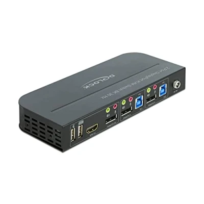 Imagen de Delock DisplayPort 11482 Conmutador KVM (1.4, 8 K, 30 Hz, con USB 3.0 y audio)