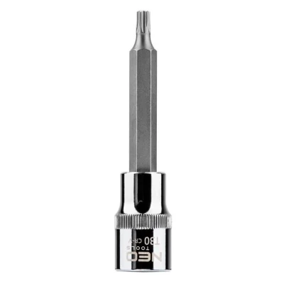 Imagen de NEO TOOLS 08 763 Piezas insertables de llave cubo 1/2 T30 Acero cromo vanadio, para herramientas Torx interior