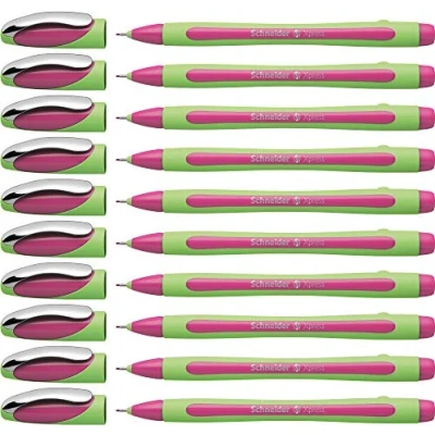 Imagen de Schneider 190009 Xpress Juego de 10 rotuladores punta fina, color rosa