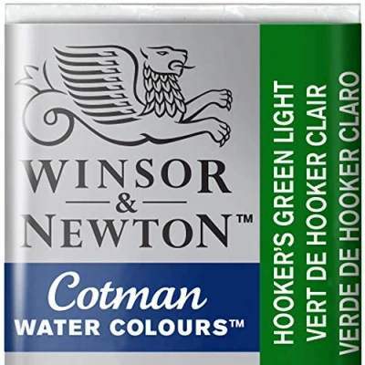 Imagen de Winsor &amp; Newton Cotman Acuarela En Pastilla, Verde De Hooker Claro, 1,9x1,6x1,1 cm