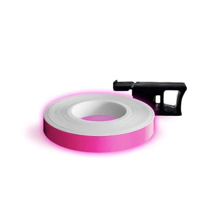 Imagen de 4R Quattroerre.it 10291 Wheel Stripes Franjas Fluorescentes para Llantas de Moto con Aplicador, Fucsia, 7 mm x 6 mt