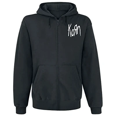 Imagen de KORN Mirror Cover Hombre Capucha con Cremallera Negro XL