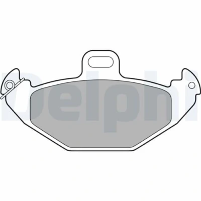 Imagen de DELPHI LP1252 Juego de pastillas freno no preparado para indicador desgaste Chapa antichirridos sin accesorios RENAULT: LAGUNA 1, ESPACE 3