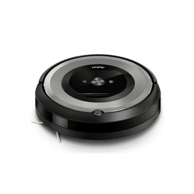 Imagen de Robot aspirador iRobot Roomba E6198, 33W, Autonomía 90 min, WiFi, Dirt Detect, Asistente de voz, Ideal mascotas, Depósito lavable, Negro y Marrón