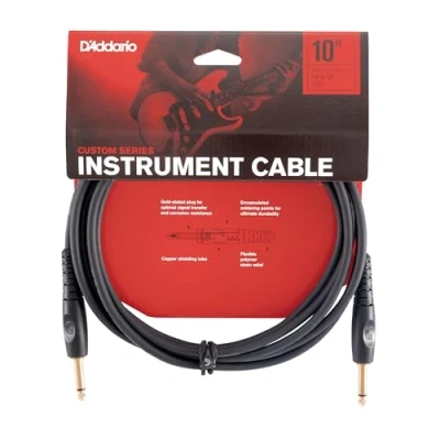 Imagen de PlanetWaves EJ10 Cable de transmisión señal para guitarra acústica, negro