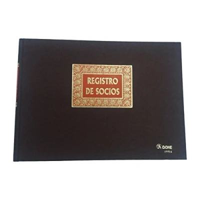Imagen de Dohe 9914 Libro Registro, registro de socios, folio apaisado