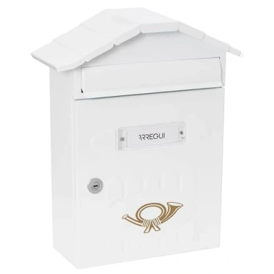 Imagen de Arregui E5001 Buzón para Exterior (Acero), Blanco, 360 X 298 120 mm