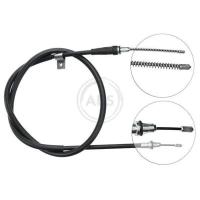 Imagen de A.B.S. K19828 Cable de Freno Mano 1604 Tambor para dirección izquierda/derecha NISSAN: MICRA 3