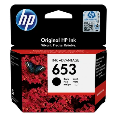 Imagen de HP Cartouche d’Encre Ink Advantage Noire HP653 authentique