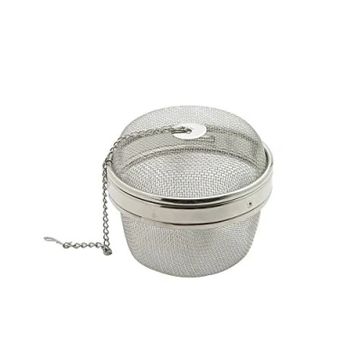 Imagen de Weis Bola de Especias con Marco Reforzado. 10,5 cm diámetro, Acero Inoxidable, Plata, 10,5x10,5x9
