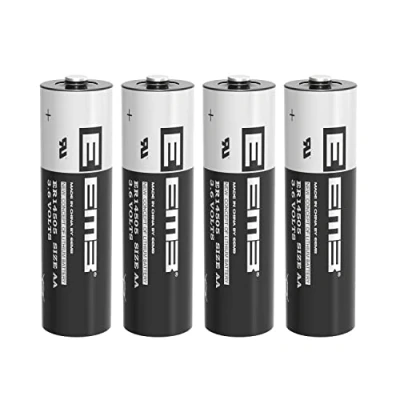 Imagen de EEMB 3.6V ER14505 LS 14505 AA Batería 4 Unidades Litio Cloruro de tionilo Li SOCl₂ 2600 mAh No Recargable