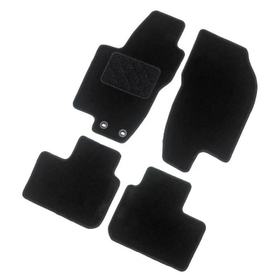 Imagen de AutoStyle TM CI550 Juego de alfombrillas suelo textil delante y detrás 4 negro PEUGEOT: Rifter MPV, CITROËN: Berlingo