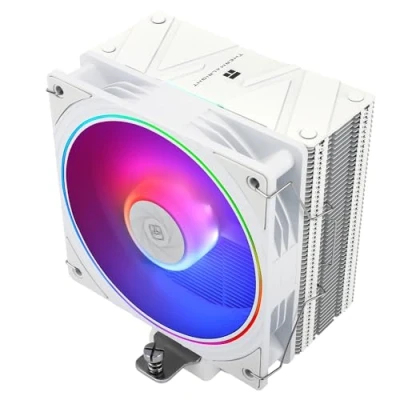 Imagen de Thermalright Assassin Spirit 120 EVO WHITE ARGB Ventilador para CPU (4 tubos de calor, TL S12W S PWM, silencioso, ARGB, compatible con AMD AM4/AM5/Intel 1700/1150/1151/1200)