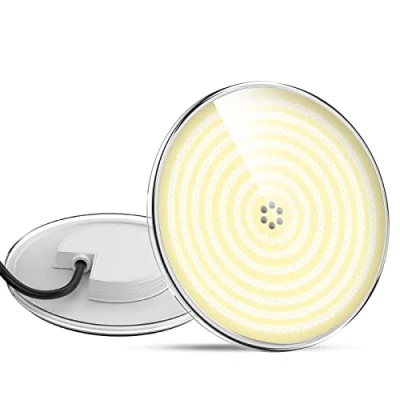 Imagen de LyLmLe Foco LED Piscina Relleno de Resin, 35W PAR56 Lámpara(Equivalente 300W halógena Bombilla), Iluminación Empotrable, 2800lm, Ángulo 140 , IP68 Impermeable, 12V AC/DC, 3000K