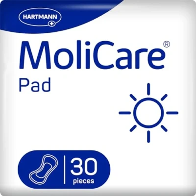 Imagen de MoliCare Pad Day: compresas de incontinencia anatómicas para proteger contra la leve (30 unidades)