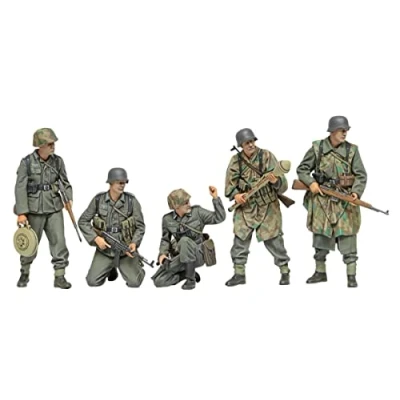 Imagen de Tamiya 35382 1:35 Fig Set Infantería Alemana 1943 45 (5) Model Kit, Kit de plástico, para armar, réplica Detallada, sin Pintar