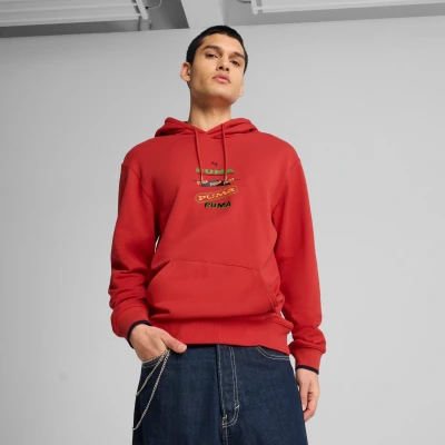 Imagen de Puma ROAD TO Unity Graphic Jersey con capucha, Hombre, Talla: XS, Red fire