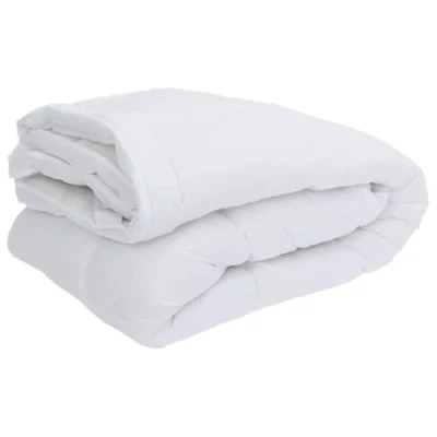 Imagen de vidaXL Protector de colchón Blanco 160x220 cm, sábana Bajera, Funda colchón, cubrecolchón, Ropa Cama, Ajustable