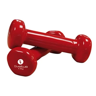 Imagen de Rehab europa Epoxy Mancuerna, Juventud Unisex, Rojo Rojo, 0,5 kg