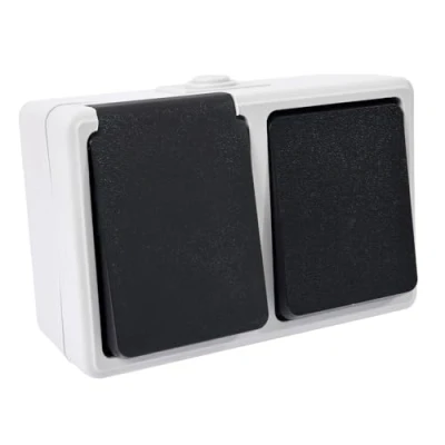 Imagen de Gefom 7657 Enchufe, Negro y Blanco