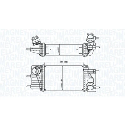 Imagen de MAGNETI MARELLI 351319205810 Intercooler