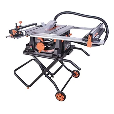 Imagen de Evolution Power Tools Rage 5 S Sierra de mesa multimaterial, Corta acero dulce, aluminio, plástico, madera con clavos incrustados, 230 V