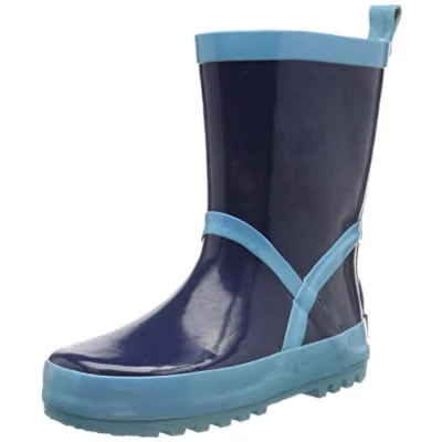 Imagen de Playshoes Botas de Goma, lluvia Unisex niños, Azul Marino Claro, 26/27 EU