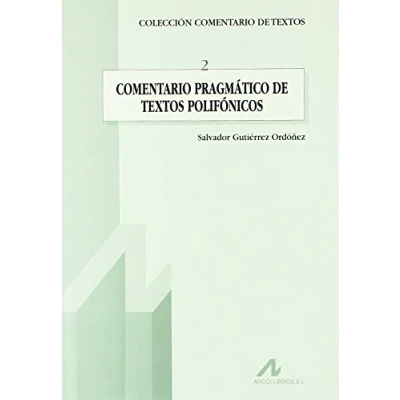 Imagen de Comentario pragmático de textos polifónicos (Comentario textos)