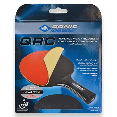 Imagen de Donic Schildkröt Almohadilla de Repuesto QRC Nível 3000 para Raquetas Tenis Mesa, Esponja 2,1 mm Energy, Aprobada por ITTF, 752578