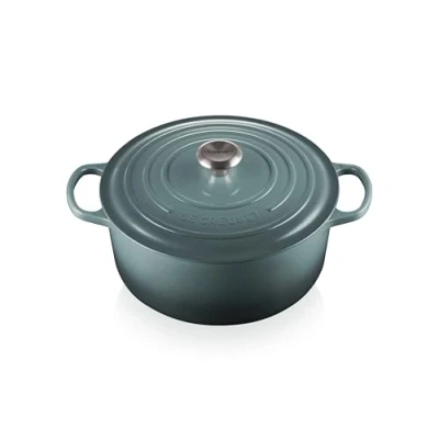 Imagen de Le Creuset Cocotte redonda de hierro fundido, 28 cm, 6.7 L, Todas Las Fuentes Calor Incluida la inducción, Ocean, 21177283602430