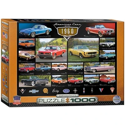 Imagen de EuroGraphics American Cars of The 1960s Rompecabezas, Multicolor, 48 x 68 cm (6000 0677)