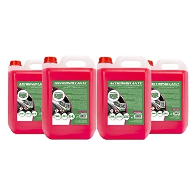 Imagen de Set de 4 Garrafas Anticongelante / Refrigerante Motor MTK al 30%, 16C, Rosa, 5 litros (20 total)