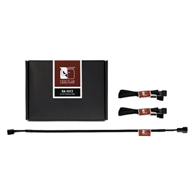Imagen de Noctua NA SEC2, Cables Alargadores de 3 Pines para Ventiladores (30 cm, Negro)