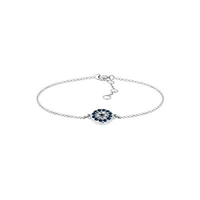 Imagen de Elli Pulseras Mujeres con Símbolo de Mal Ojo y Cristales en Plata Ley 925