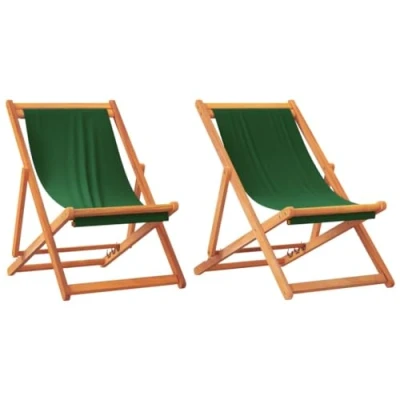 Imagen de Sillas de playa plegables 2 unidades tela