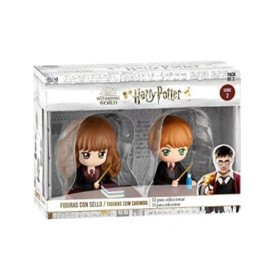 Imagen de Bizak Harry Potter Pack de 2 Figuras 8 cm, Hermione y Ron. Edición coleccionista, Gran Nivel Detalle, 13 coleccionables, Recomendado a Partir 3 años (64115016)