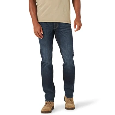Imagen de Lee Extreme Motion Slim Straight Vaqueros para hombre, color fantasía (Trip), 30W x 30L