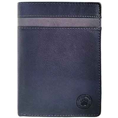 Imagen de Frédéric Johns cartera para hombre, diseño de piel Veritable, azul, talla única, Clásico