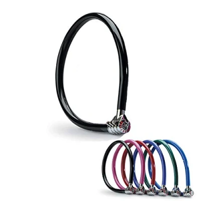 Imagen de MASTER LOCK Candado Bicicleta [55 cm Cable] [Combinación] [Exterior] [Color al Azar] 8631 Ideal para Bicicleta, Monopatín, Paseante, Cortacésped y Otro Equipo
