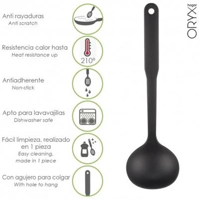 Imagen de Cucharon Servir Cocina Nylon Basic 32 x 9.5 cm.