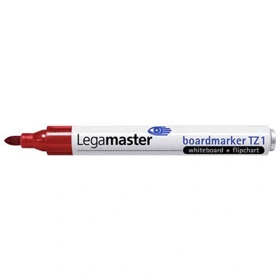 Imagen de Legamaster TZ 1 Rotuladores para pizarra blanca y rotafolio (10 unidades), color rojo