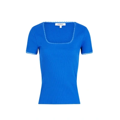 Imagen de Morgan Shortsleeved Camiseta básica, Mujer, Talla: Medium, Bleu electrique
