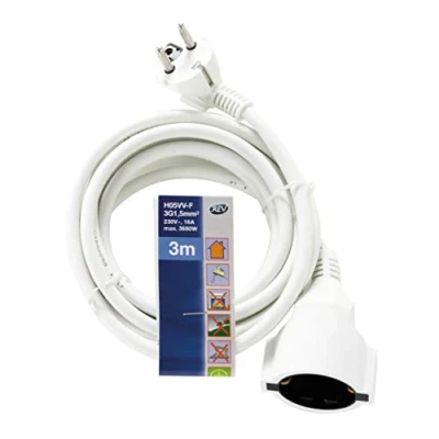 Imagen de Rev Safety Extension Lead 3,0 M White