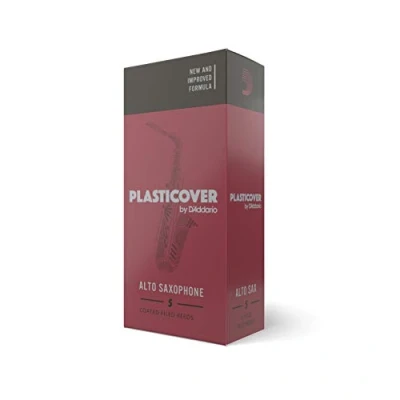 Imagen de Cañas para saxo alto Rico RRP05ASX200 Plasticover, resistencia de 2.0, paquete 5, dureza 2