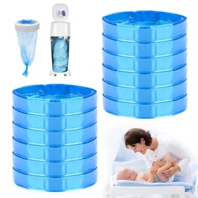 Imagen de Vankarr Recambios Contenedor de Pañales 12 Piezas Papeleras Bebe Compatible con Todos los Cubos (Azul)